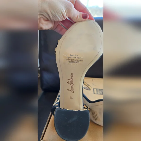 Sam Edelman Women's Yaro Animal-Print High-Heel Sandals Size 8.5 - Picture 8 of 8